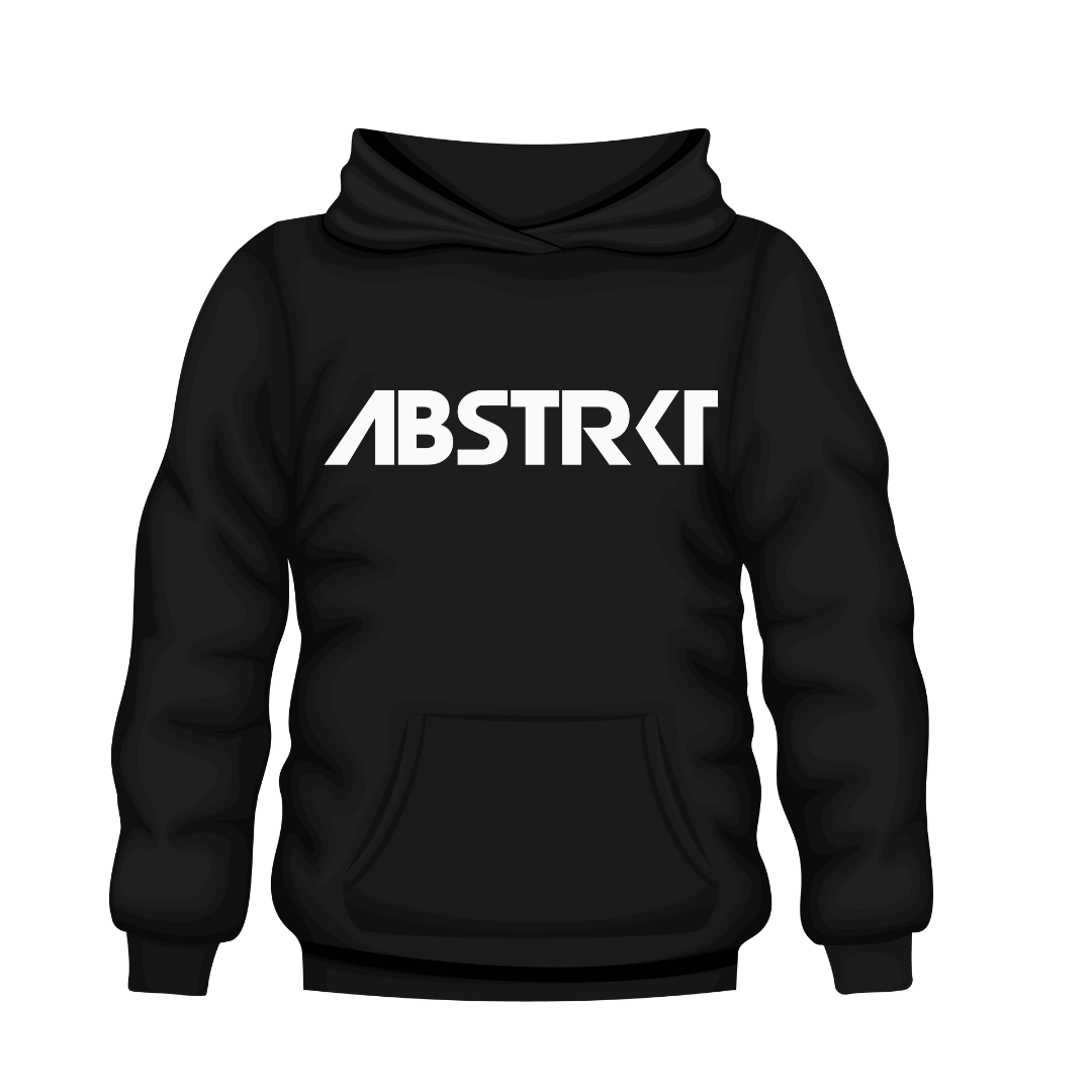 Black White/Black ABSTRKT Logo (S-XXXL) ADHD APPROVED Feel