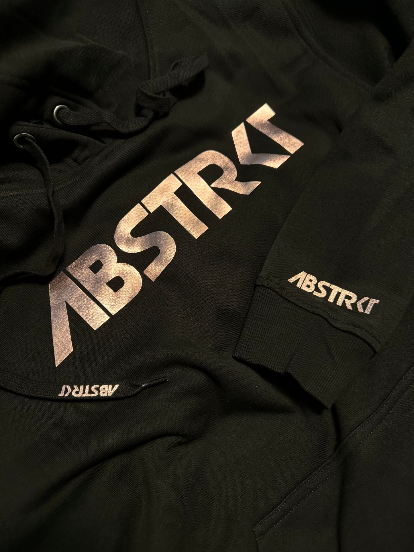 Black/Rose Gold ABSTRKT Hoodie (S-XXXL) ADHD APPROVED Feel